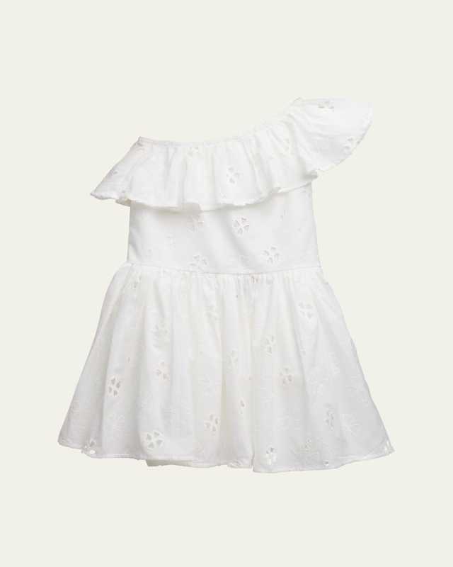 Girl's Cay Embroidered Dress, Size 3T-6