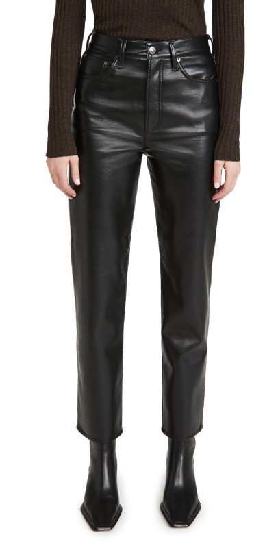 AGOLDE Recycled Leather Fitted '90s Pants Detox