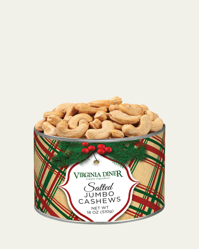 Christmas Plaid Salted Jumbo Cashews, 18 oz.