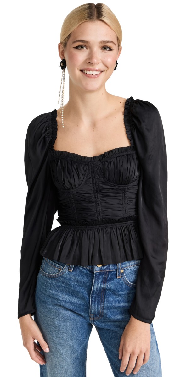 Ulla Johnson Mia Blouse Noir