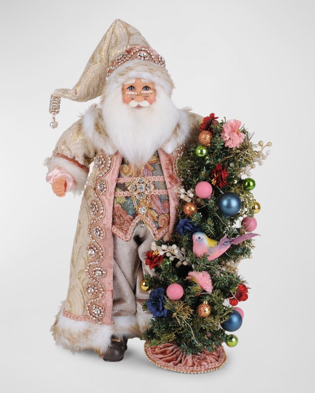 Lighted Victorian Elegance Santa Figure