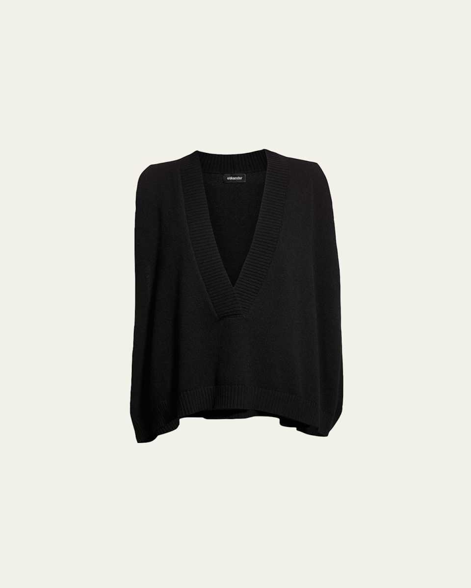 Deep V-Neck Cashmere Vest