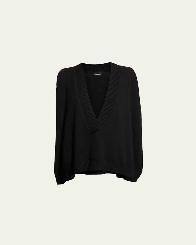 Deep V-Neck Cashmere Vest