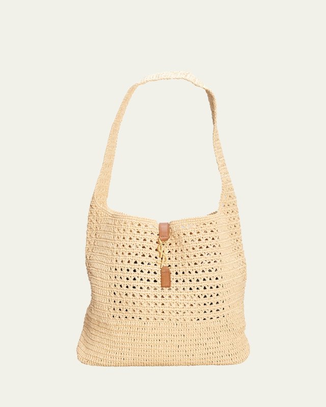 Hobo YSL Shoulder Bag in Raffia