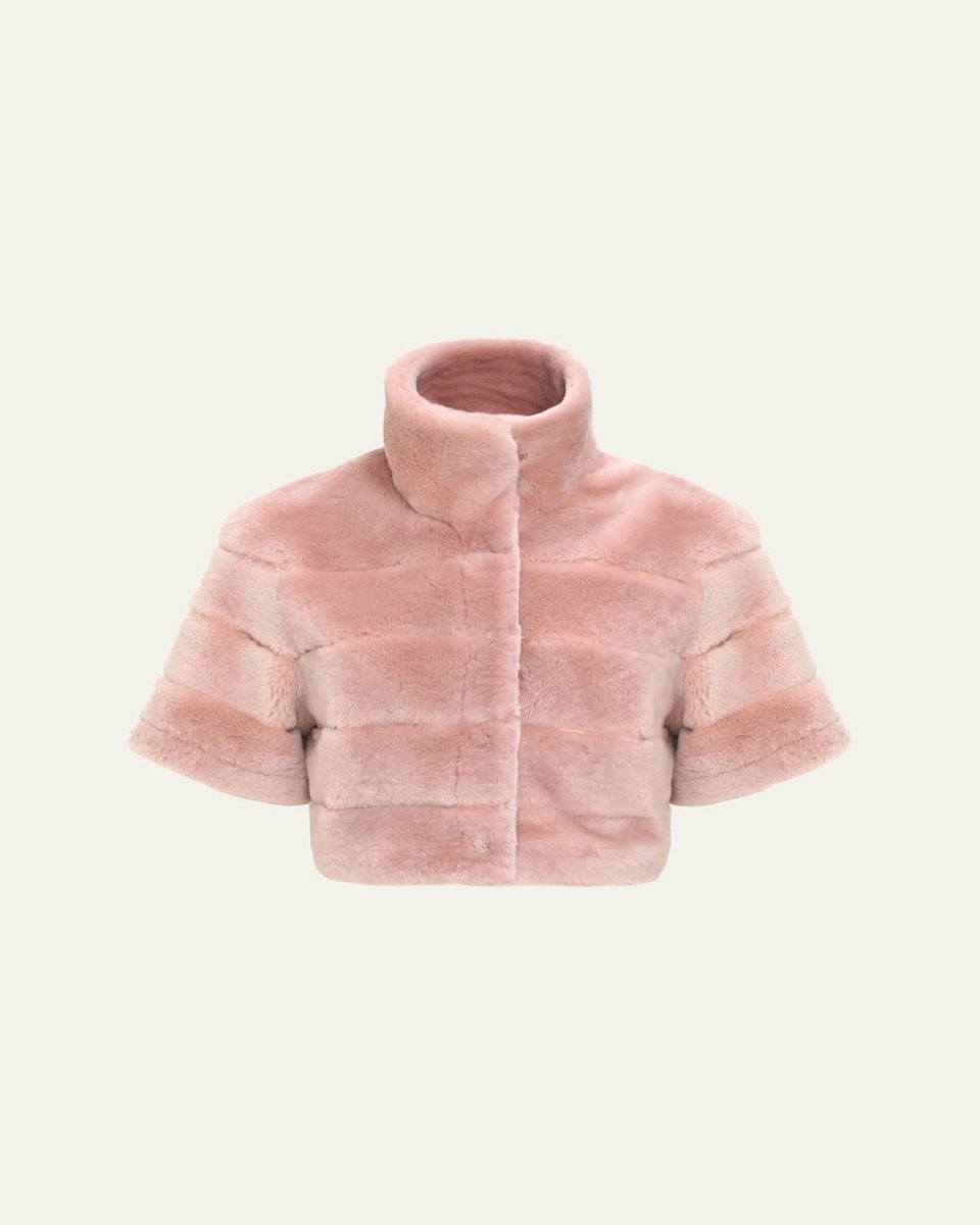 Reversible Shearling Lamb Bolero