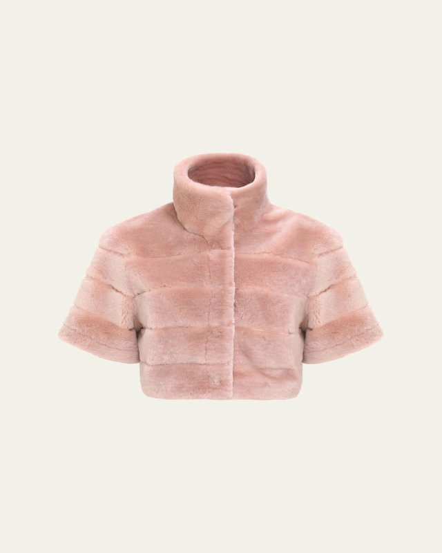 Reversible Shearling Lamb Bolero