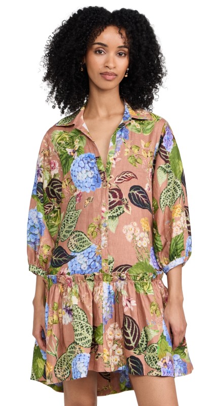 Cara Cara Silvia Dress Avery Floral Caramel