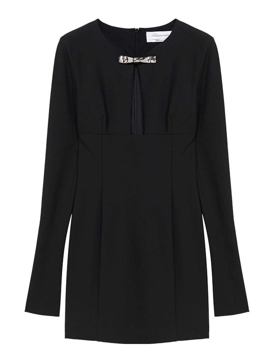Blumarine Robe Au Genou - Noir