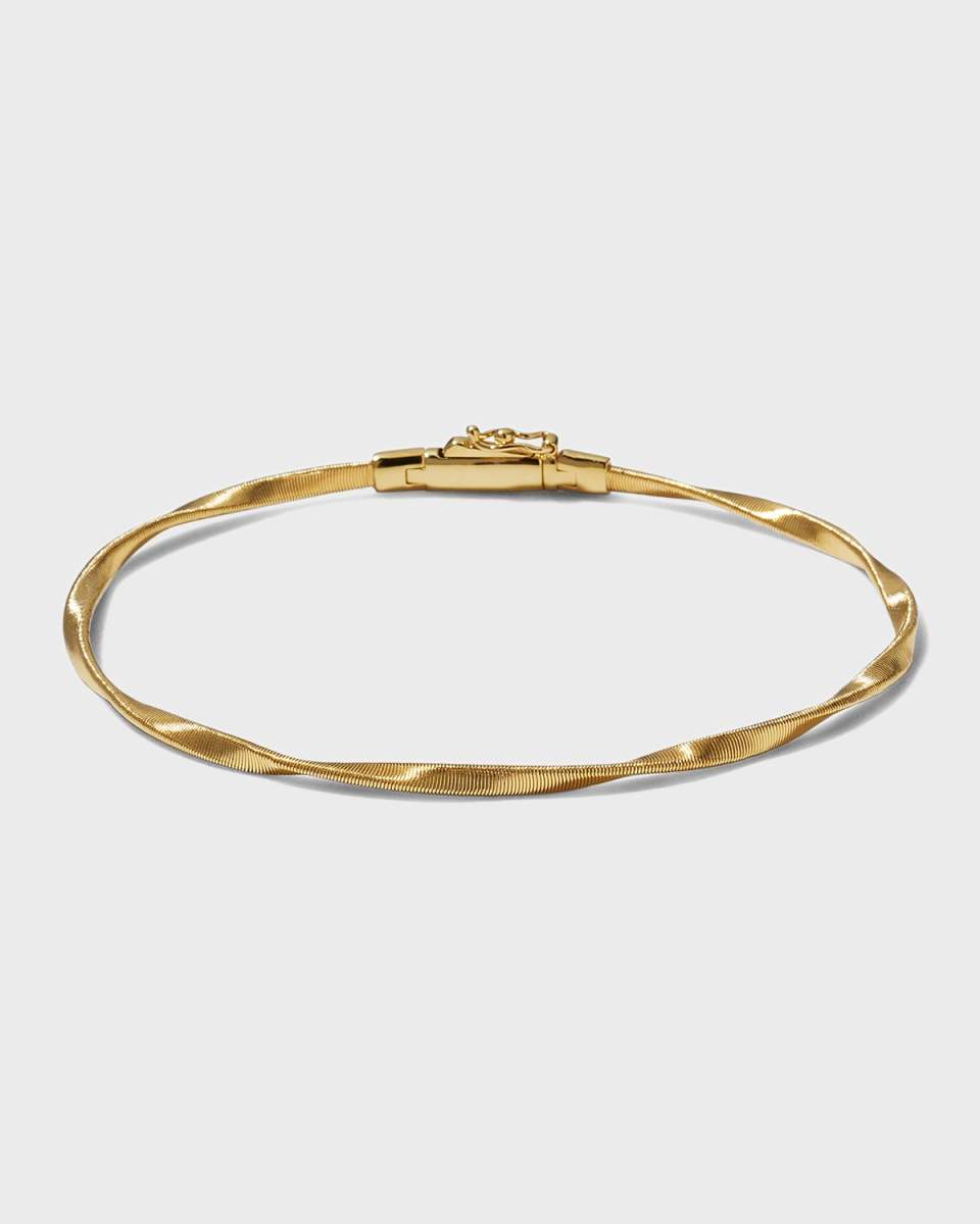 Marrakech 18K Gold Twisted Bangle Bracelet