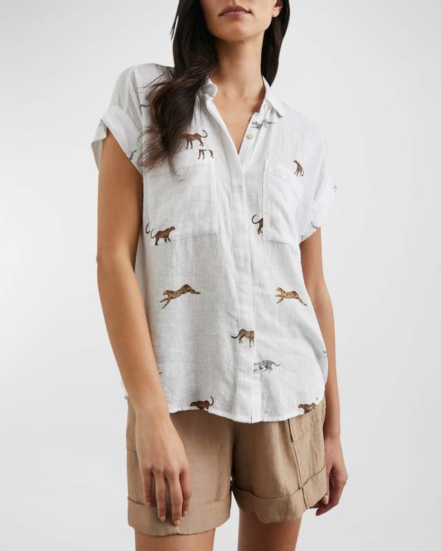 Safari Cheetah Cito Button-Front Shirt