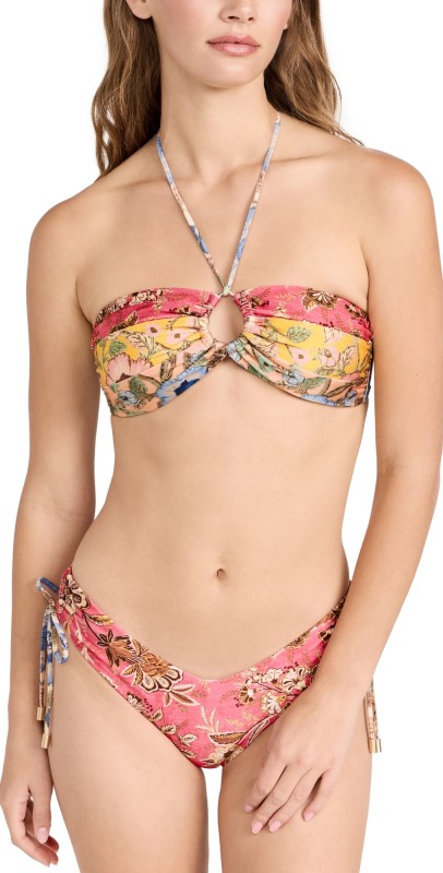 Zimmermann Junie Panelled Halter Bikini Set Spliced