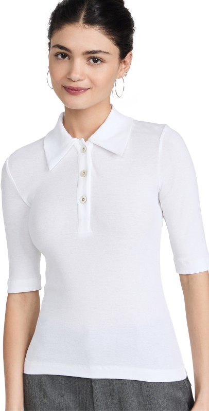 Rosetta Getty Polo T-Shirt White