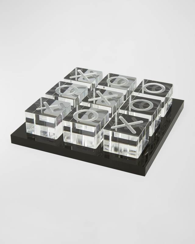 Clear Tic-Tac-Toe Set