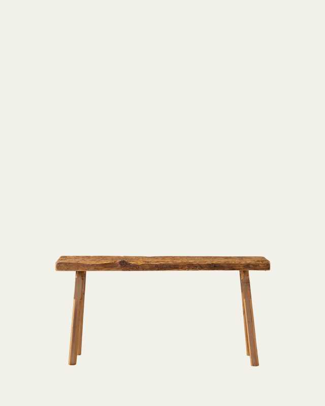 Found Stable Pine Bench