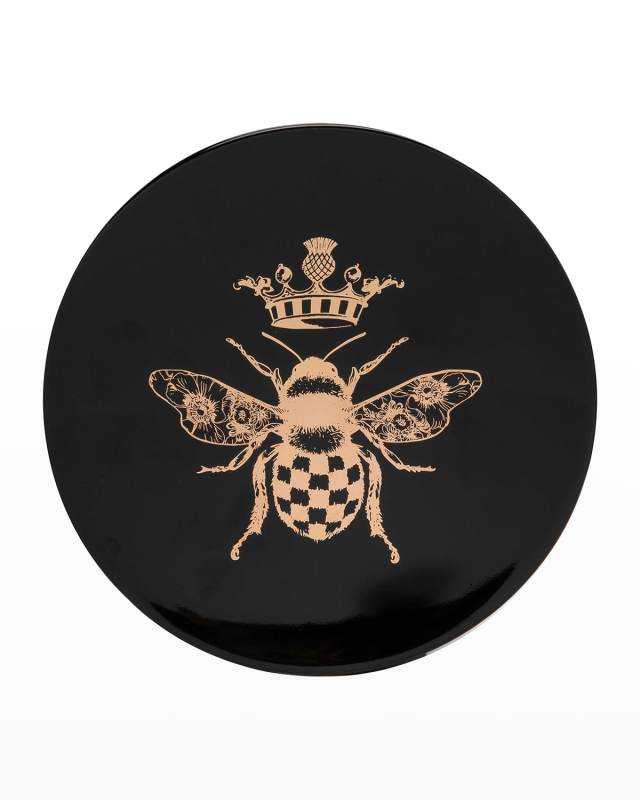 6.25" Queen Bee Appetizer Plates, Set of 4