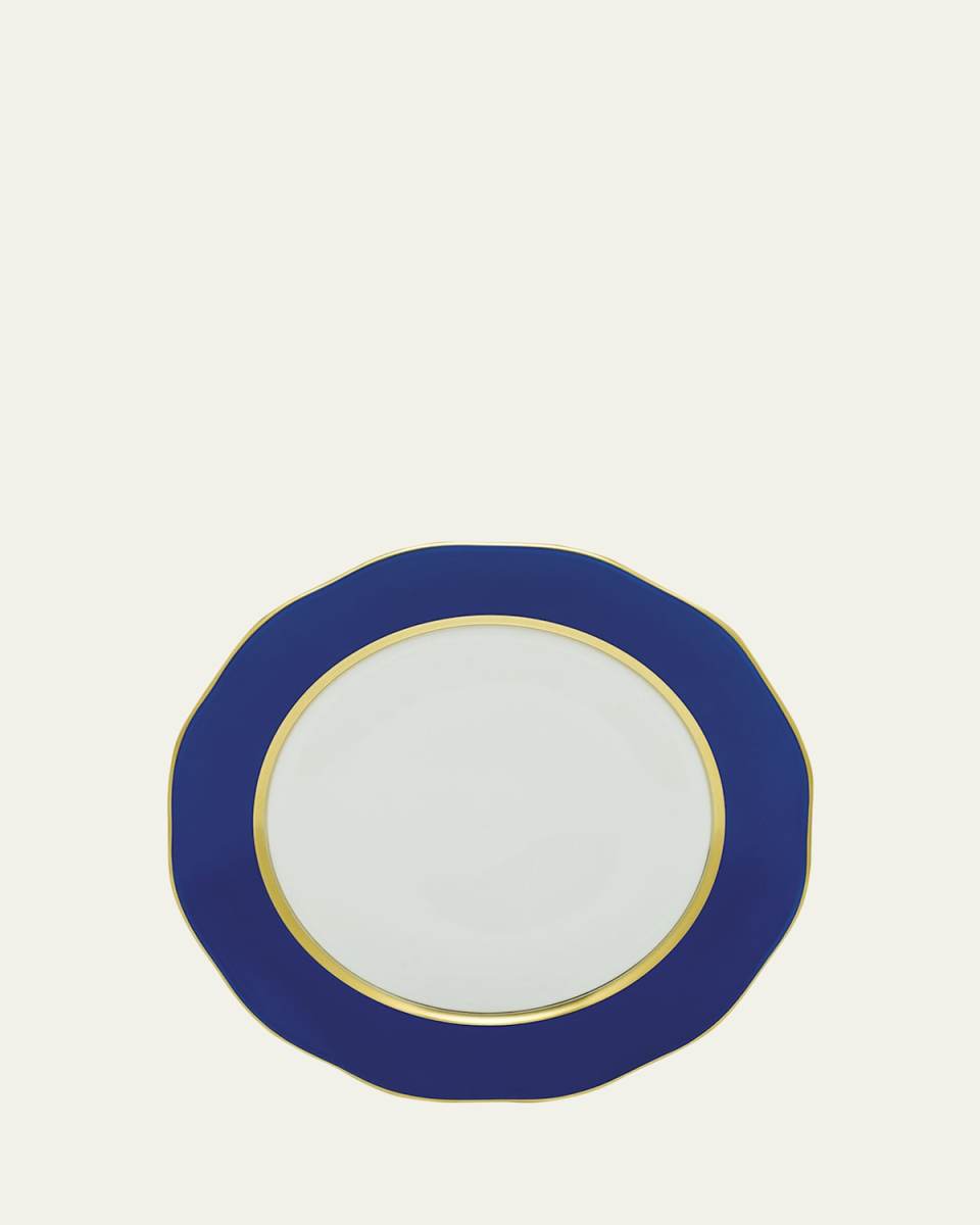 Silk Ribbon Charger, Cobalt