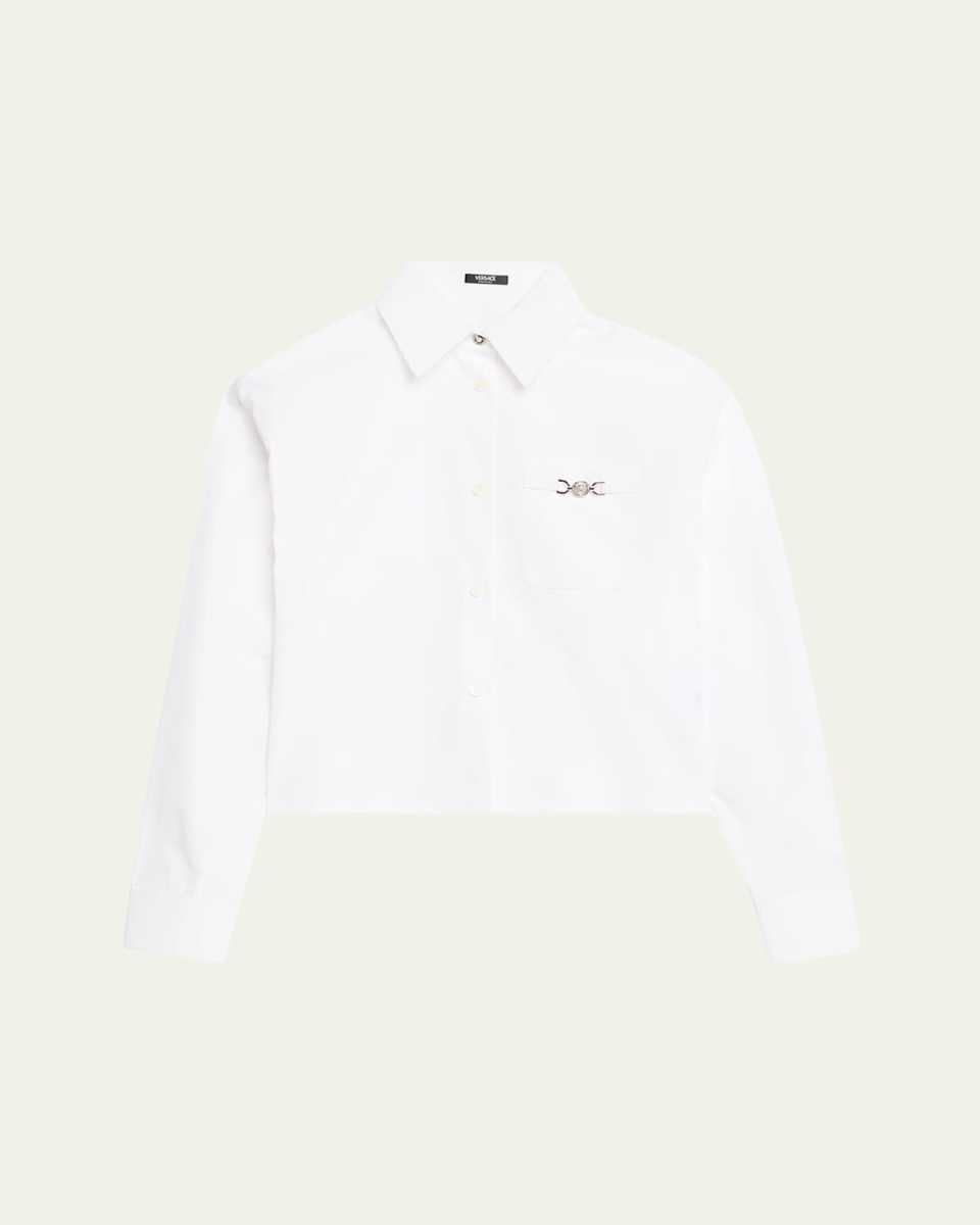 Informal Crop Poplin Shirt