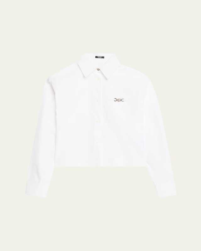 Informal Crop Poplin Shirt