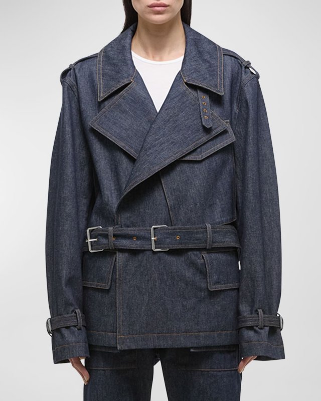 Denim Rider Trench Coat