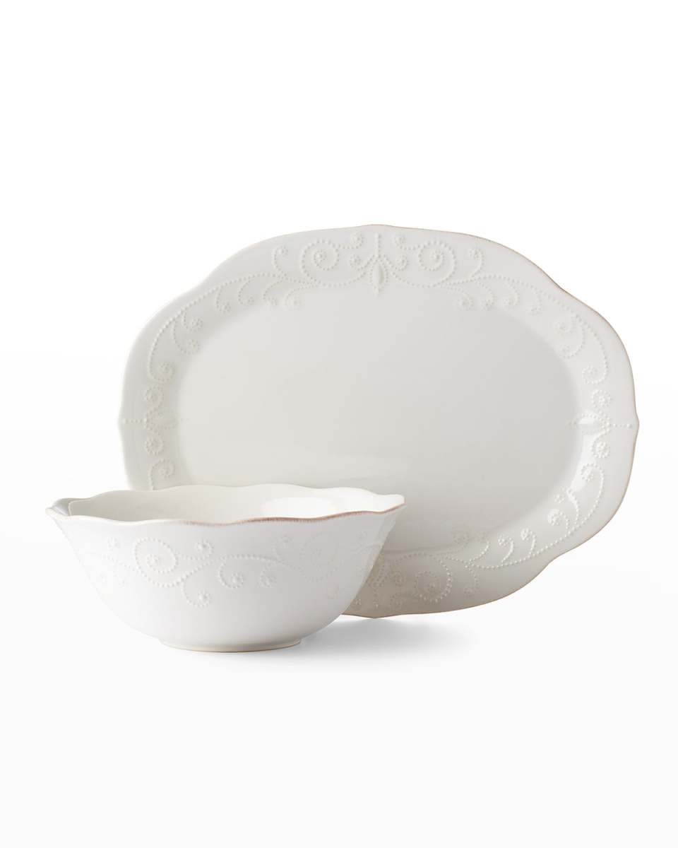 French Perle 2-Piece Serveware Bundle