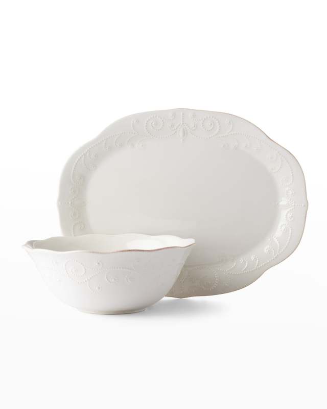 French Perle 2-Piece Serveware Bundle