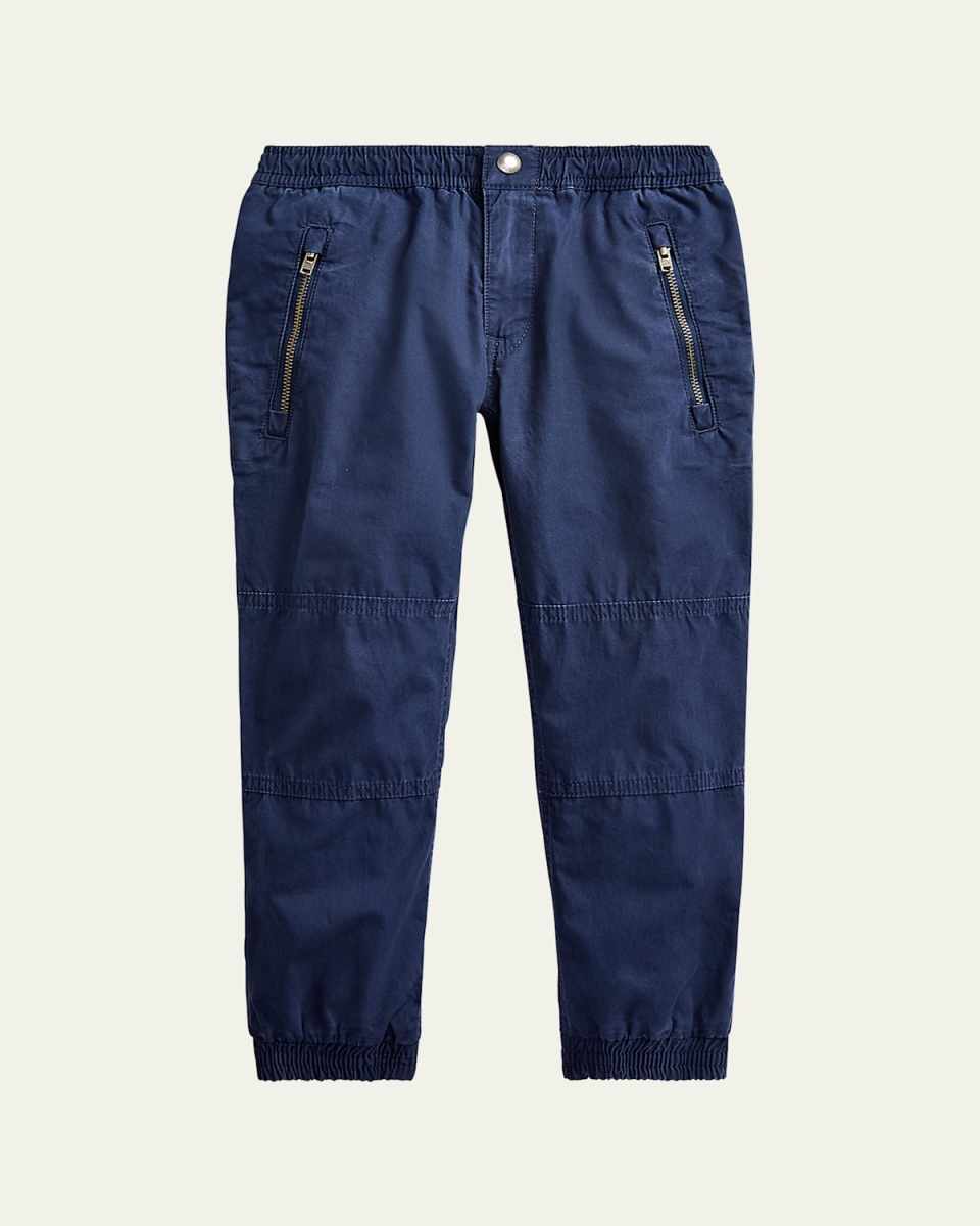 Boy's Poplin Jogger Pants, Size 2-4