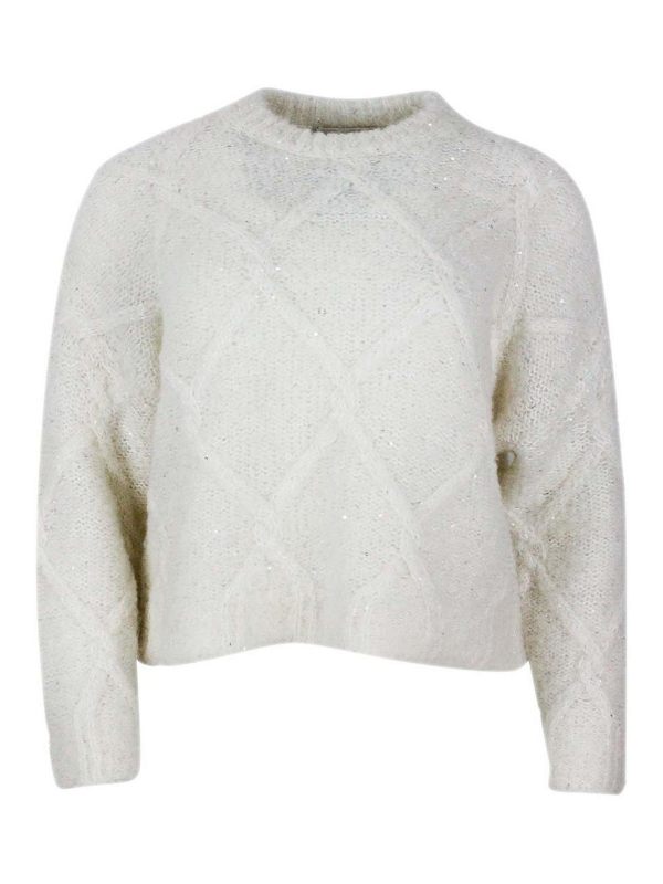 Antonelli Firenze Pull Col Rond - Crème