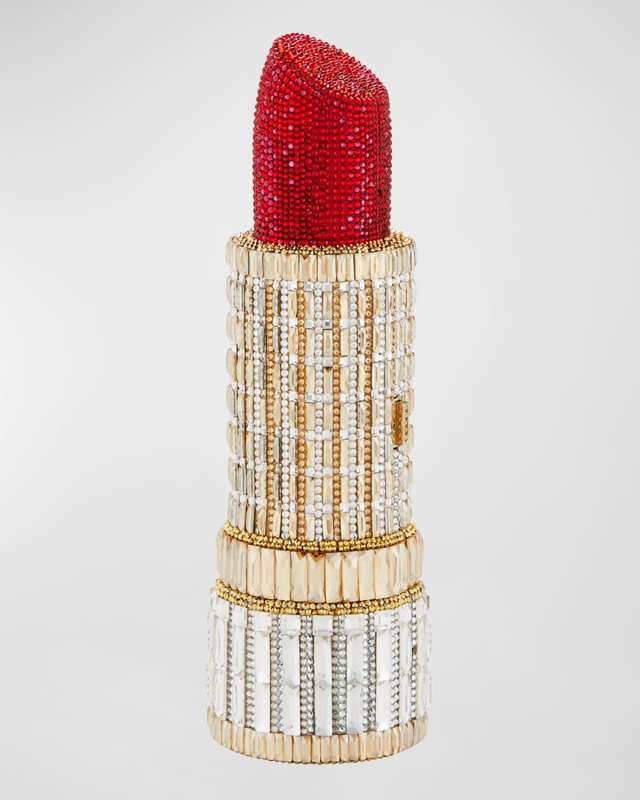 Seductress Crystal Lipstick Clutch Bag