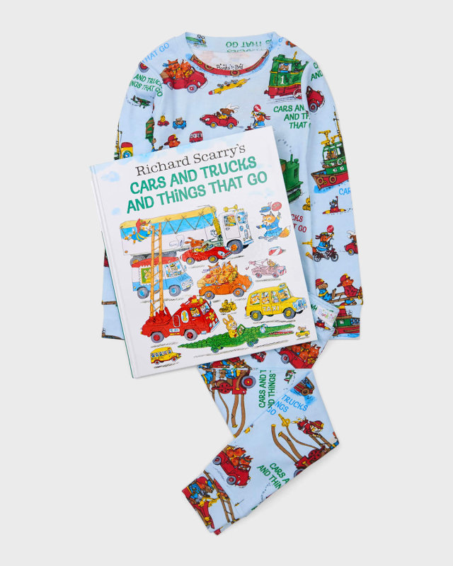 Boy's Richard Scarry's Cars and Trucks That Go Book & PJs Gift Set, Size 2-