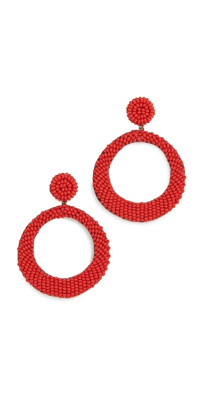 Deepa Gurnani Deepa by Deepa Gurnani Roberta Earrings Red