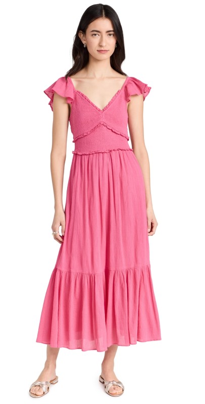 LoveShackFancy Katina Dress Strawberry Moon
