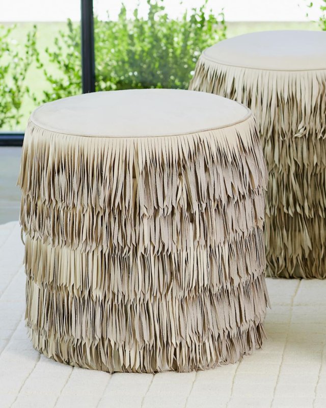 Fringe Ottoman