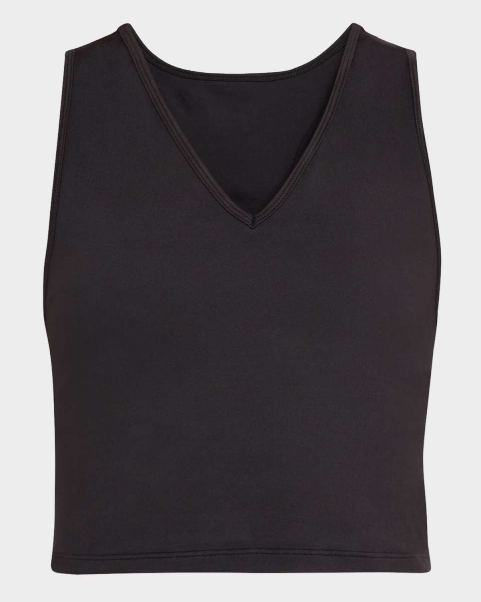 Jet Black TLC Racerback Crop Top