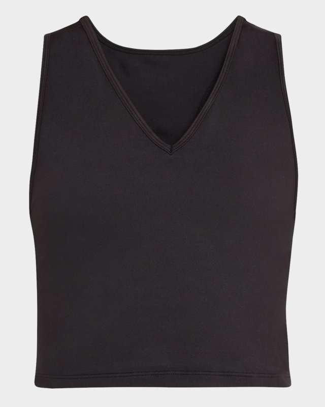 Jet Black TLC Racerback Crop Top