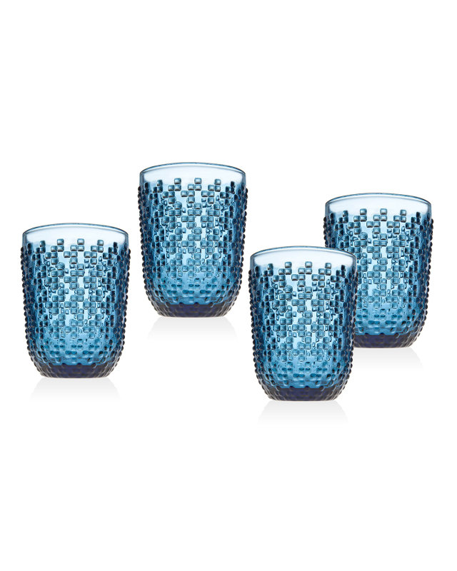 Alba Blue Double Old-Fashioneds, Set of 4