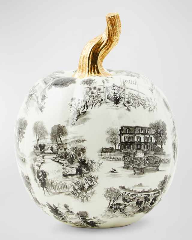Toile Small Pumpkin, 9.8"