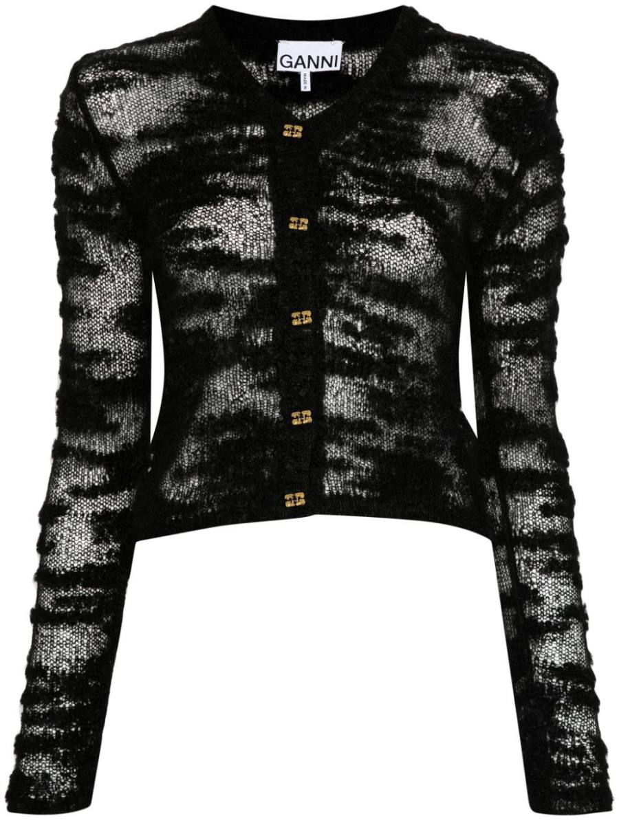 bouclé cardigan