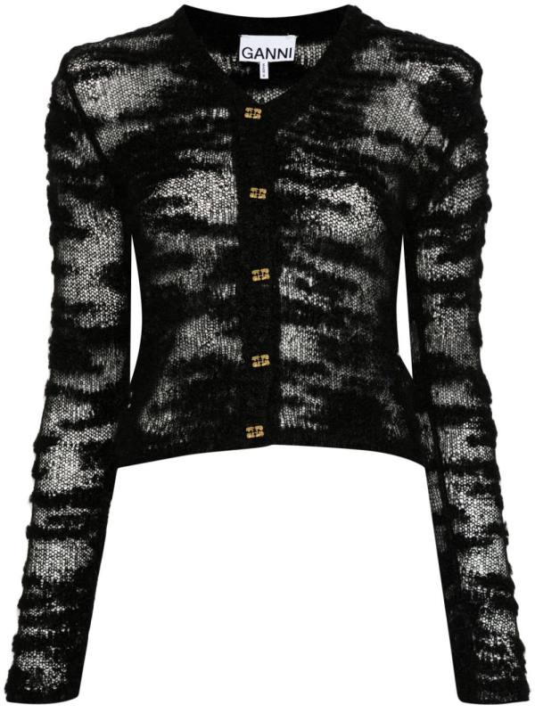 bouclé cardigan