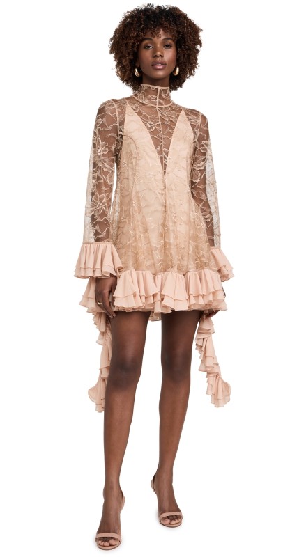 ALEXIS Aliya Short Dress Fawn