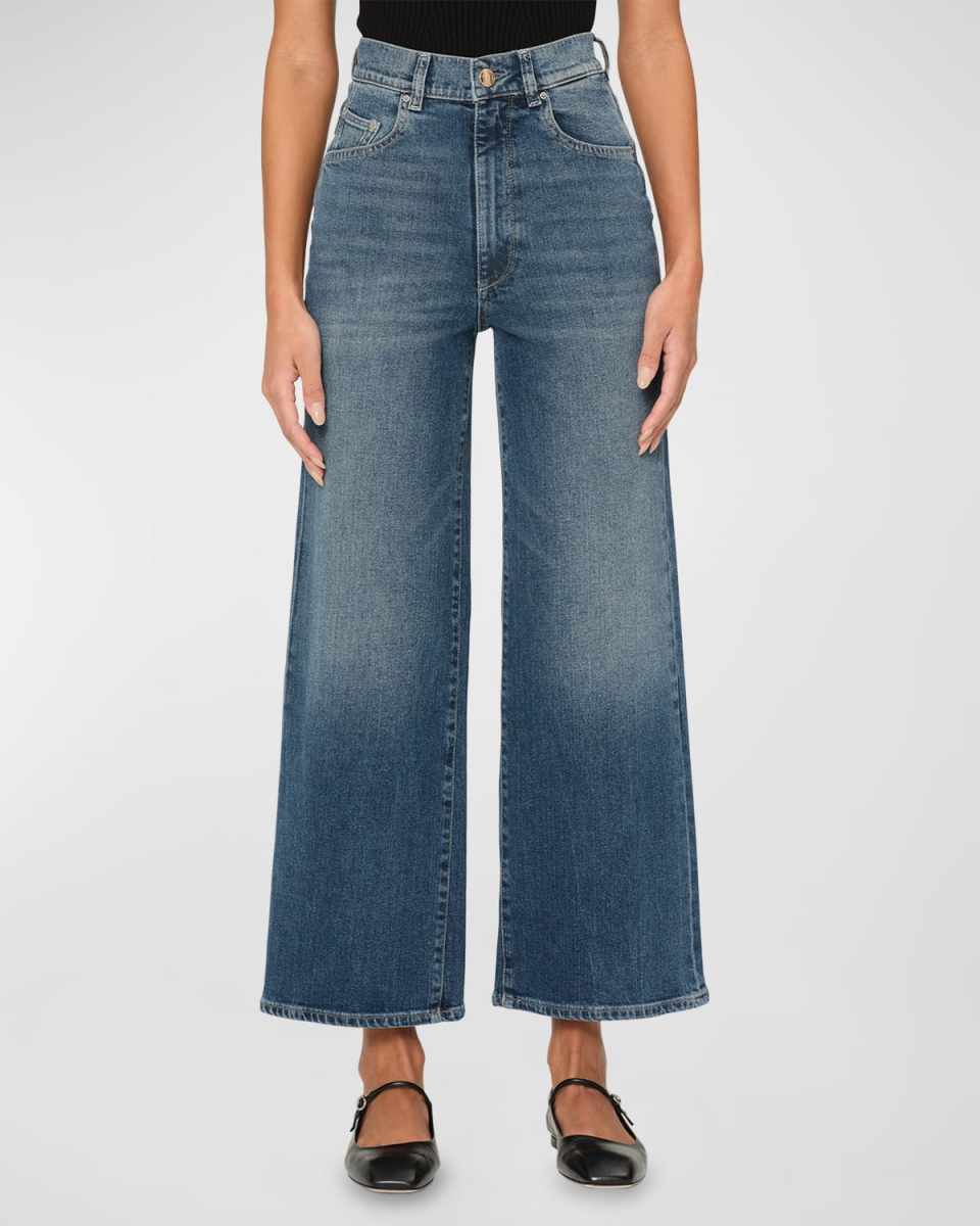 Hepburn Wide-Leg High-Rise Ankle Jeans