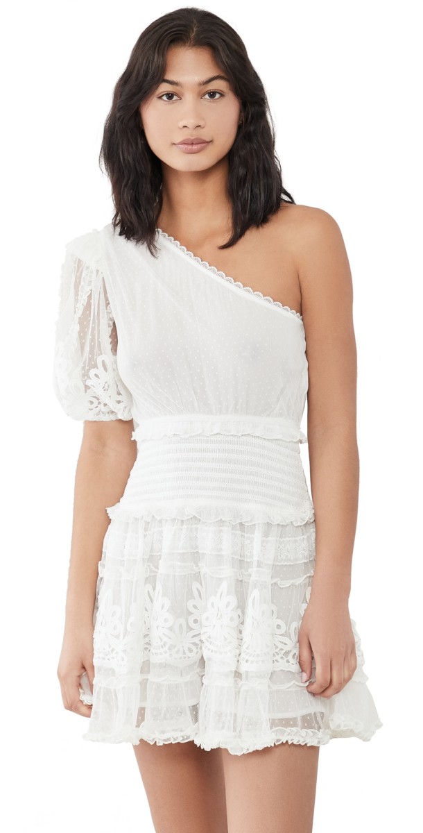 ROCOCO SAND Short Dress Off White