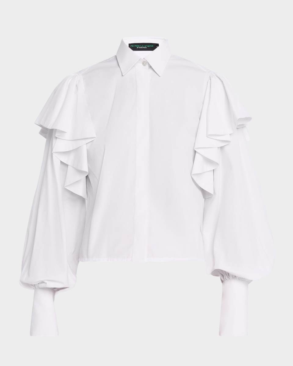 La Sabana Ruffle Long-Sleeve Shirt