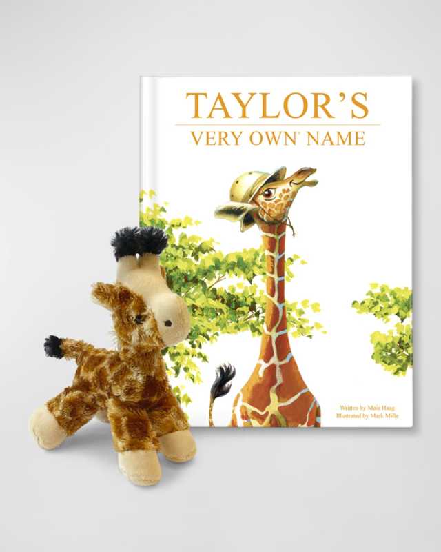 My Very Own Name Personalized Storybook and Plush Giraffe Gift Set