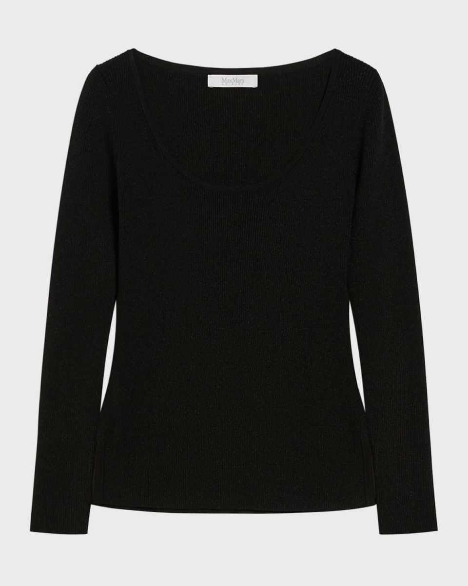 Ondina Ribbed Scoop-Neck Sweater