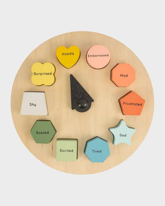 Kid's Shapes of Emotions Wooden Block Set