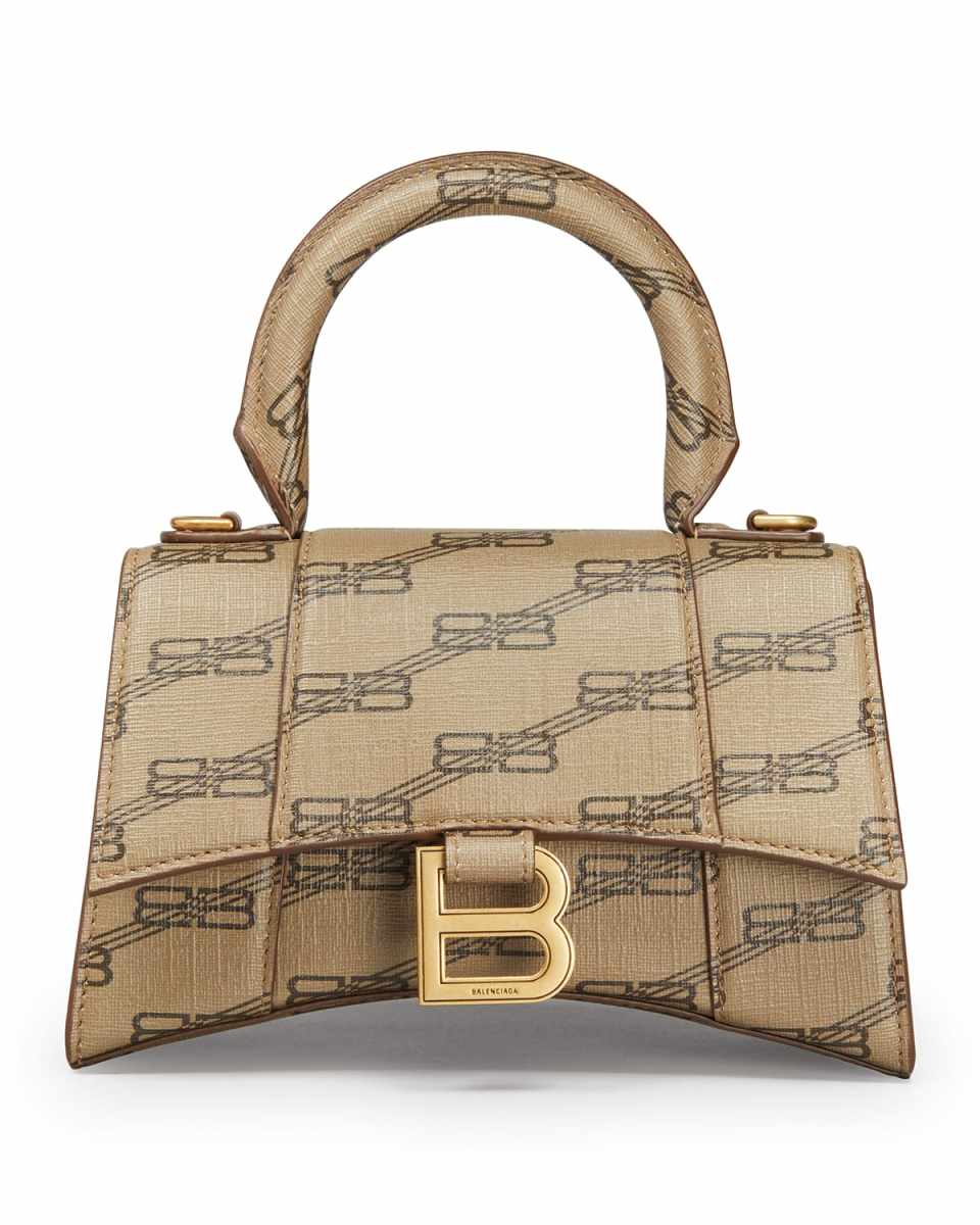 Hourglass XS Monogram Top-Handle Bag