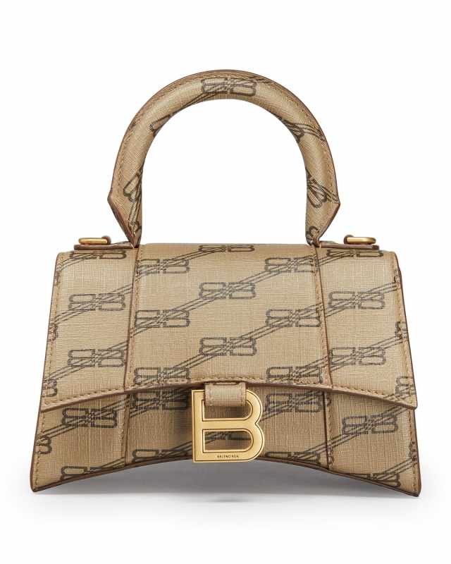 Hourglass XS Monogram Top-Handle Bag