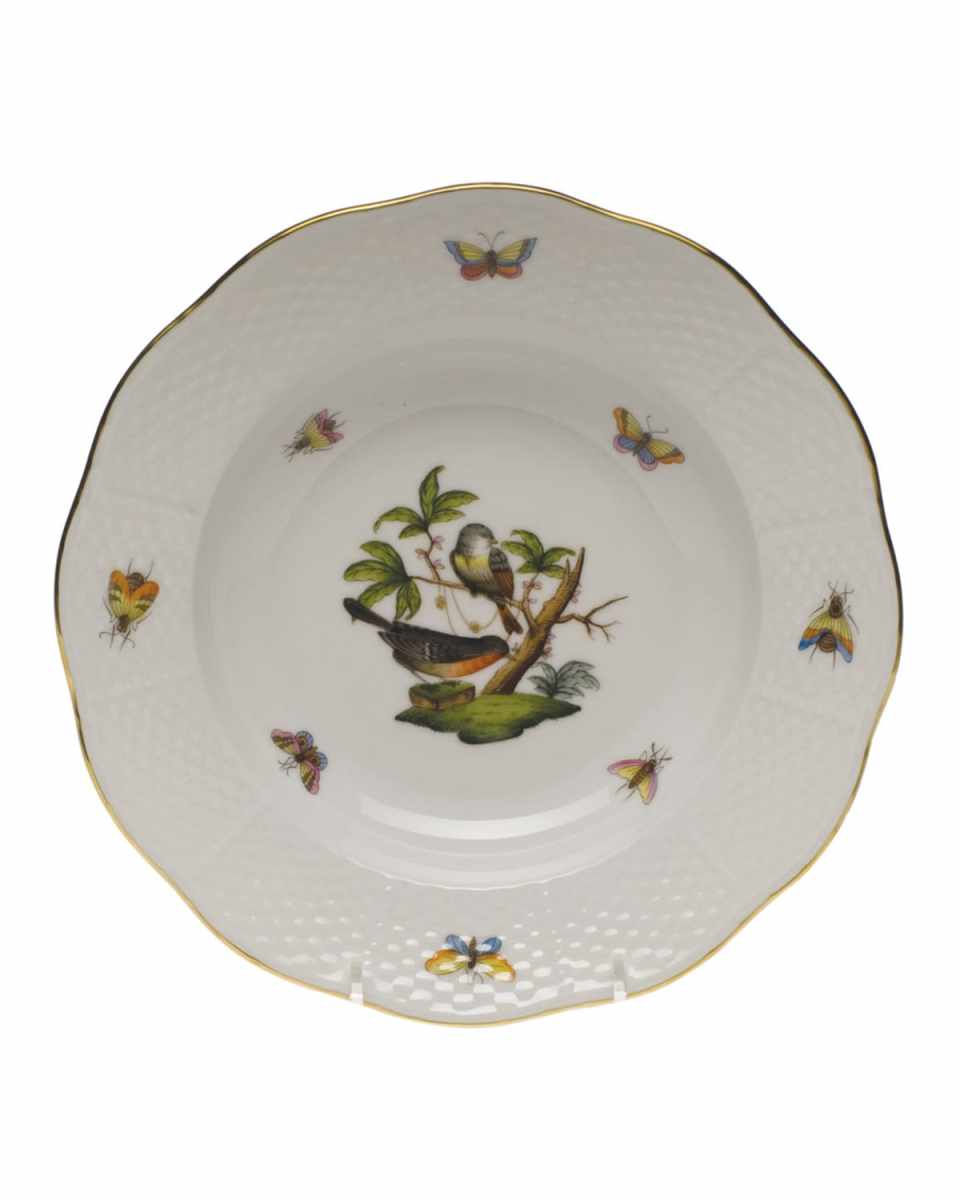 Rothschild Bird Motif 2 Rim Soup Plate