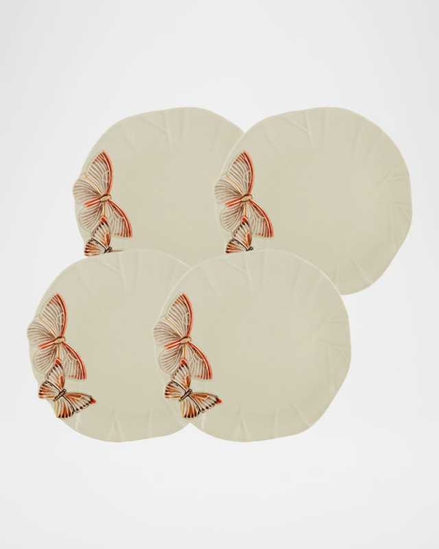 Cloudy Butterflies Dinner Plates by Claudia Schiffer, Set of 4