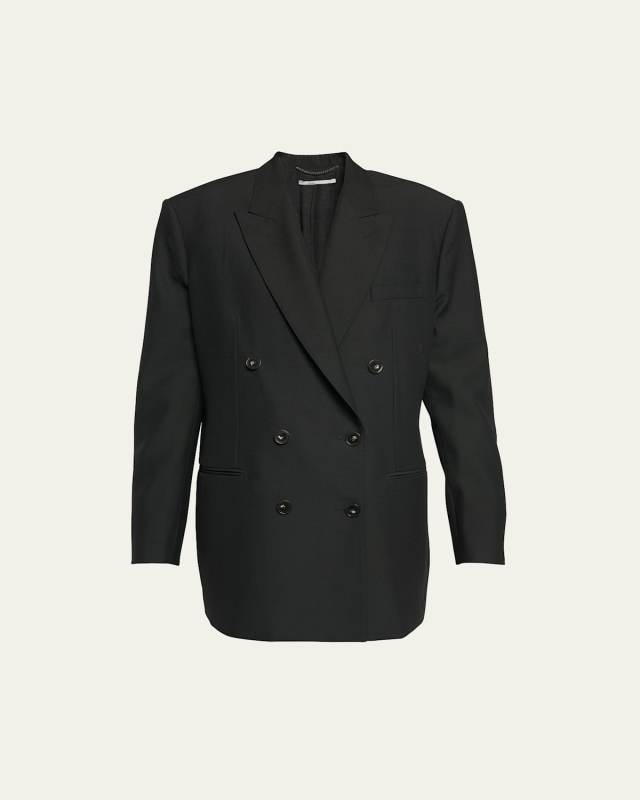 Oversized Double-Breasted Jacket